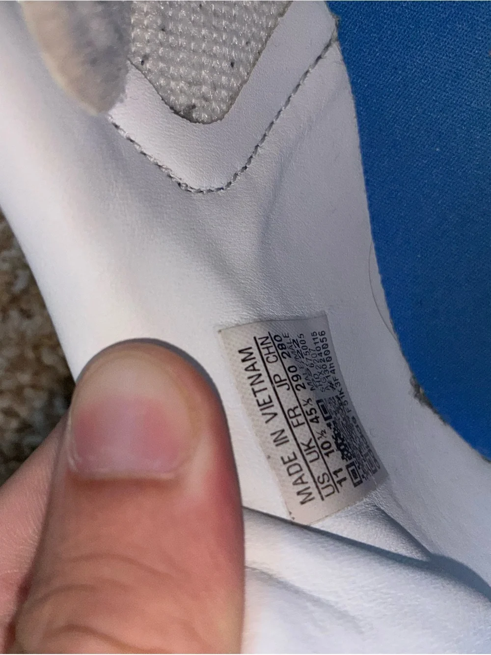 adidas Blue Suede Low-Top Sneakers with White Stripes